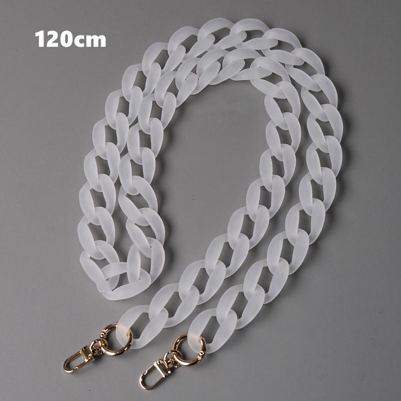 Новая модная женская сумка, аксессуар, цепочка, съемный сменный белый прозрачный ремешок, женская сумка на плечо, сделай сам, полимерная сумка, милая цепочка