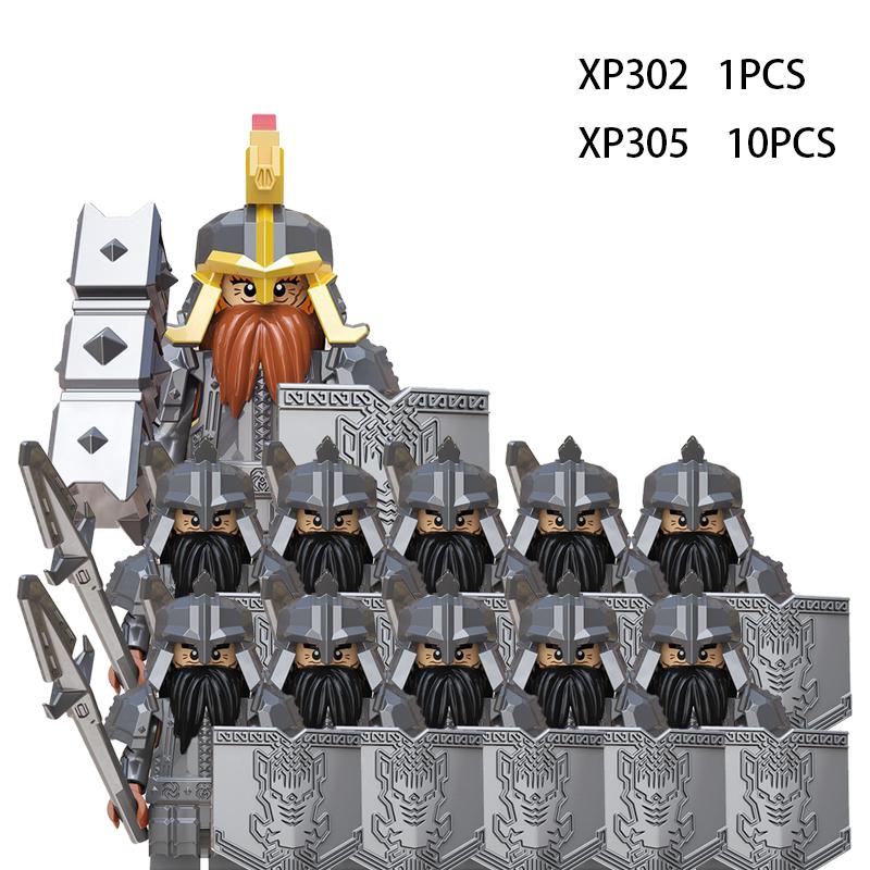 Medieval Elf Rohan Soldiers Guard Army Lotr Action Figures Mini Bricks Doll Assemble Building Blocks DIY Toys for Kid Gifts