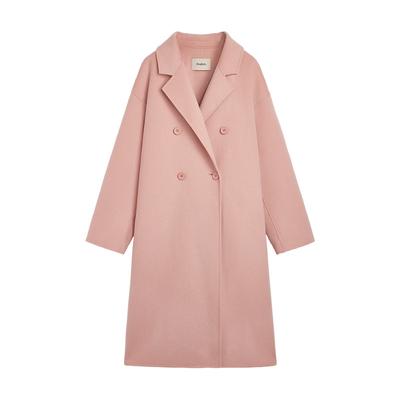 Женская осенне-зимняя новая корейская свободная шерстяная куртка средней длины