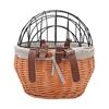 Bicycle Storage Basket Large Capacity Universal Easy To Install Handwoven Pet Seat Front Handlebars Carrier Bike Accessories