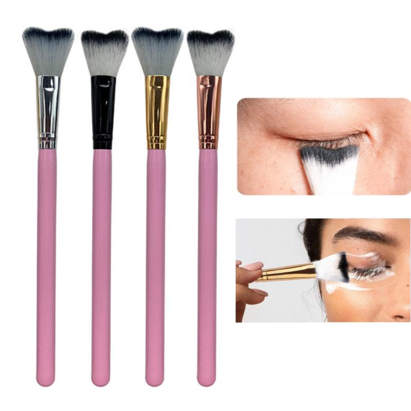 1 Pcs Lash Shampoo Curved Brush For Eyelash Extension Cleansing,Soft Makeup Removal Bath Swoop Brush Tools