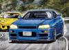 Aoshima Bunka Kyozai Initial D 9 Хосино Кодзо BNR34 Skyline Масштабная пластиковая модель Сборный комплект ООО. (АОСИМА) нет. GT-R 1/24