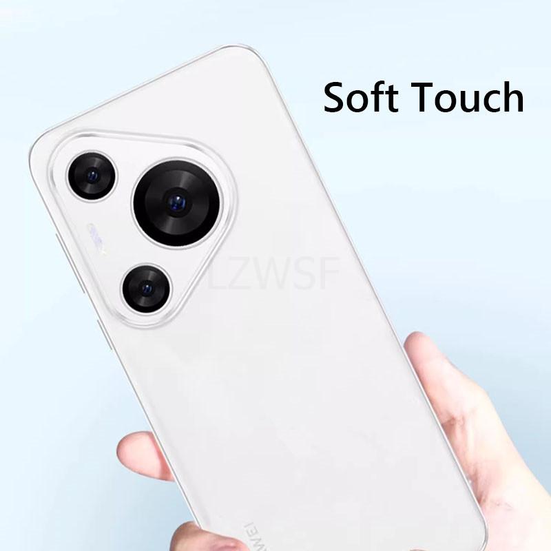 Простой тонкий мягкий прозрачный чехол из ТПУ для телефона Huawei Pura 70 Pro Plus Pura70 Pro + чехол Fundas Capa