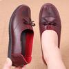 Spring and Autumn Shoes Women's New Versatile Flat-soled Casual Shoes Single Shoes Non-slip Soft-soled Medium Leather Shoes Casual Shoes
