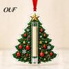 Hanging Gift Box for Cash Christmas Ornament, Acrylic Money Holder, Funny Xmas Holder Presents Tree/Bow/Santa/Bell Shaped Decoration Tree, Stocking
