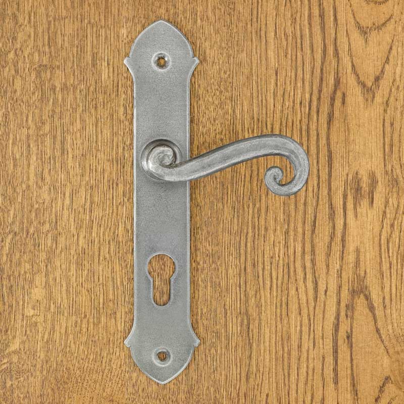 ALBA handle with plate for 72mm insert, STEEL