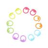 30PCS Zinc Based Alloy Knitting Stitch Markers Spiral Multicolor Painted Marker Buckle Crochet Stitch Lock Knit Needle Clip