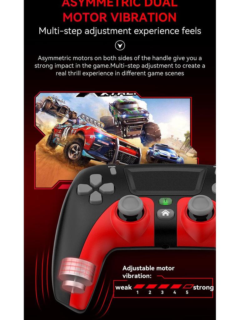 Беспроводной игровой контроллер Bluetooth PS4 для Slim/Pro с вибрацией