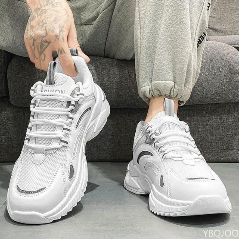 Designer Men's Trendy Shoes Summer New Breathable Shoe Mesh Casual Sneakers Male Anti Slip Comfortable Running Shoes Homme