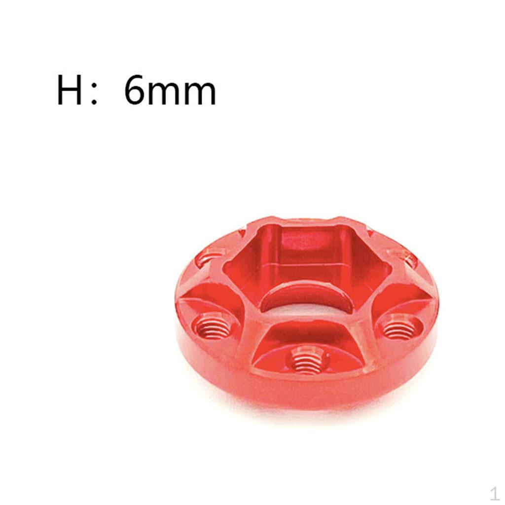 Hexagon Wheel Hubs Spare Parts Aluminum Alloy Modification Accessories Widening for RC Crawler