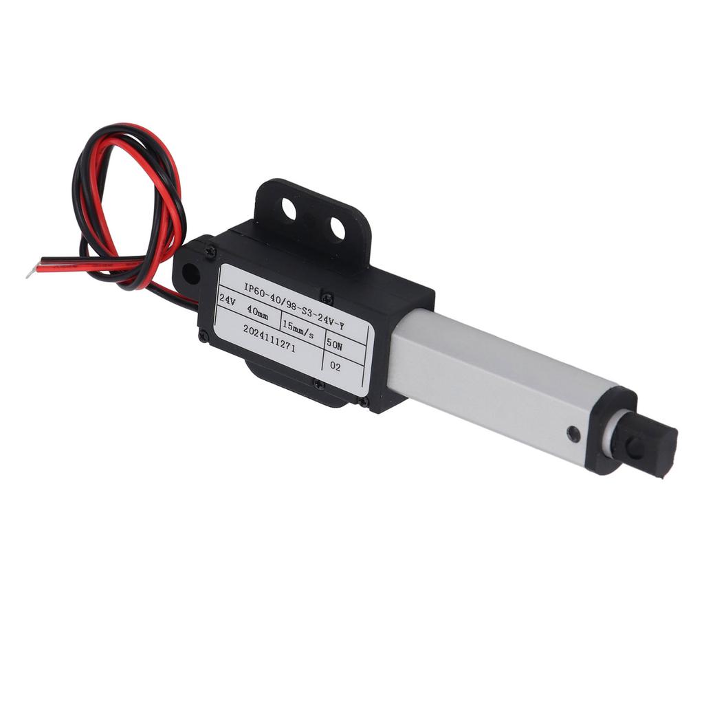 Мини-привод движения, тяга 50 Н, ход 40 мм, скорость 15 мм, электрический небольшой линейный привод 24 В
