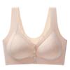 Large size front buckle, convenient seamless underwear, light and thin, large breasts, small and comfortable bra, pull-up support, anti-sagging bra.