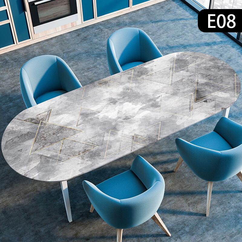 1 шт. Водонепроницаемая овальная скатерть, маслостойкая, эластичная, для кухонного стола, обеденного стола, для вечеринки, скатерти, для наружного двора, декор для дома