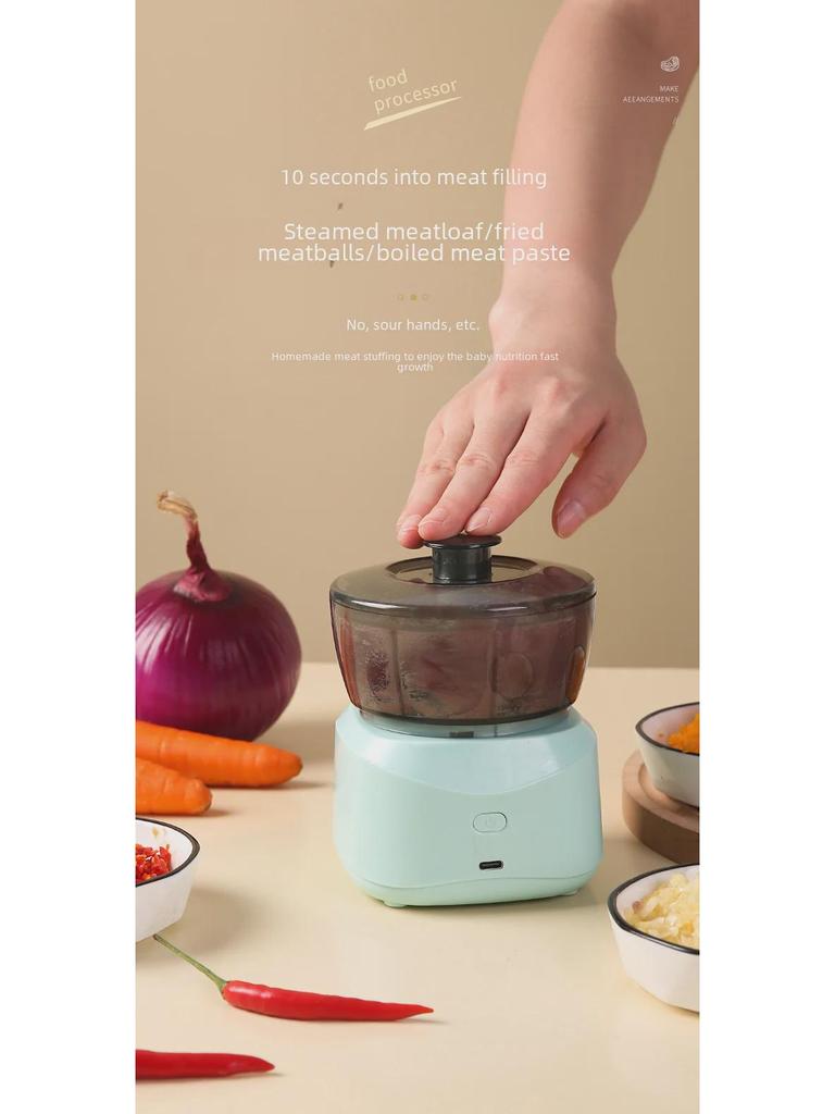 Компактная электрическая мясорубка и овощерезка с многофункциональным миксером для домашнего использования