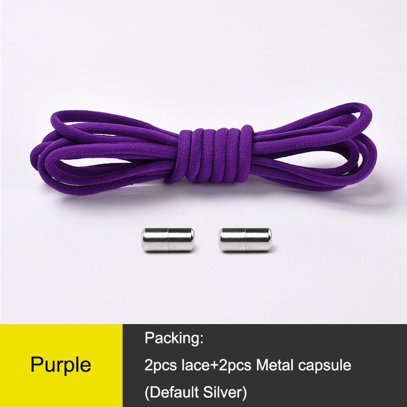 1Pair Elastic Locking Shoelaces Kids Adult Sneakers Quick Shoelace Lazy Shoe Laces Semicircle Shoe