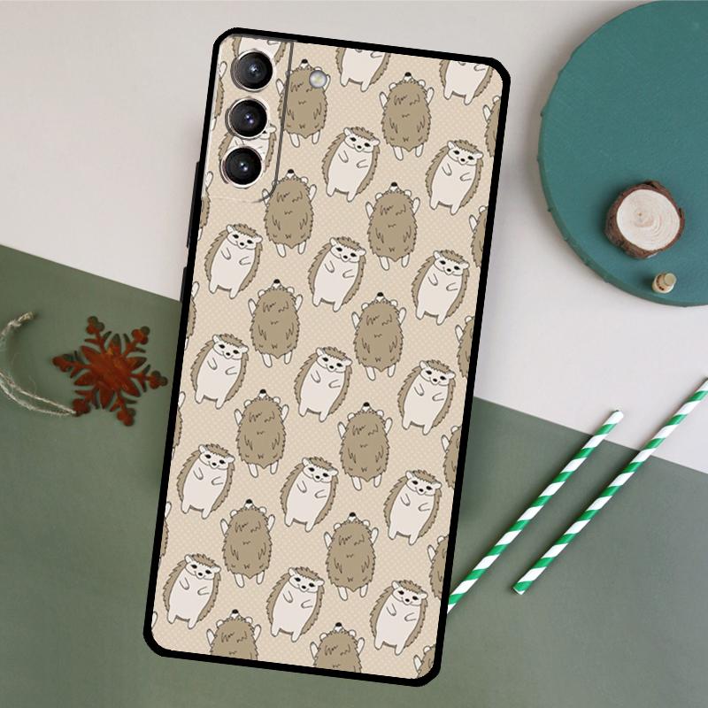 Чехол для телефона с ежиком для Samsung Galaxy S26 S23 Ultra S20 S21 S22 S24 S25 Plus S10 S25 FE Задняя крышка
