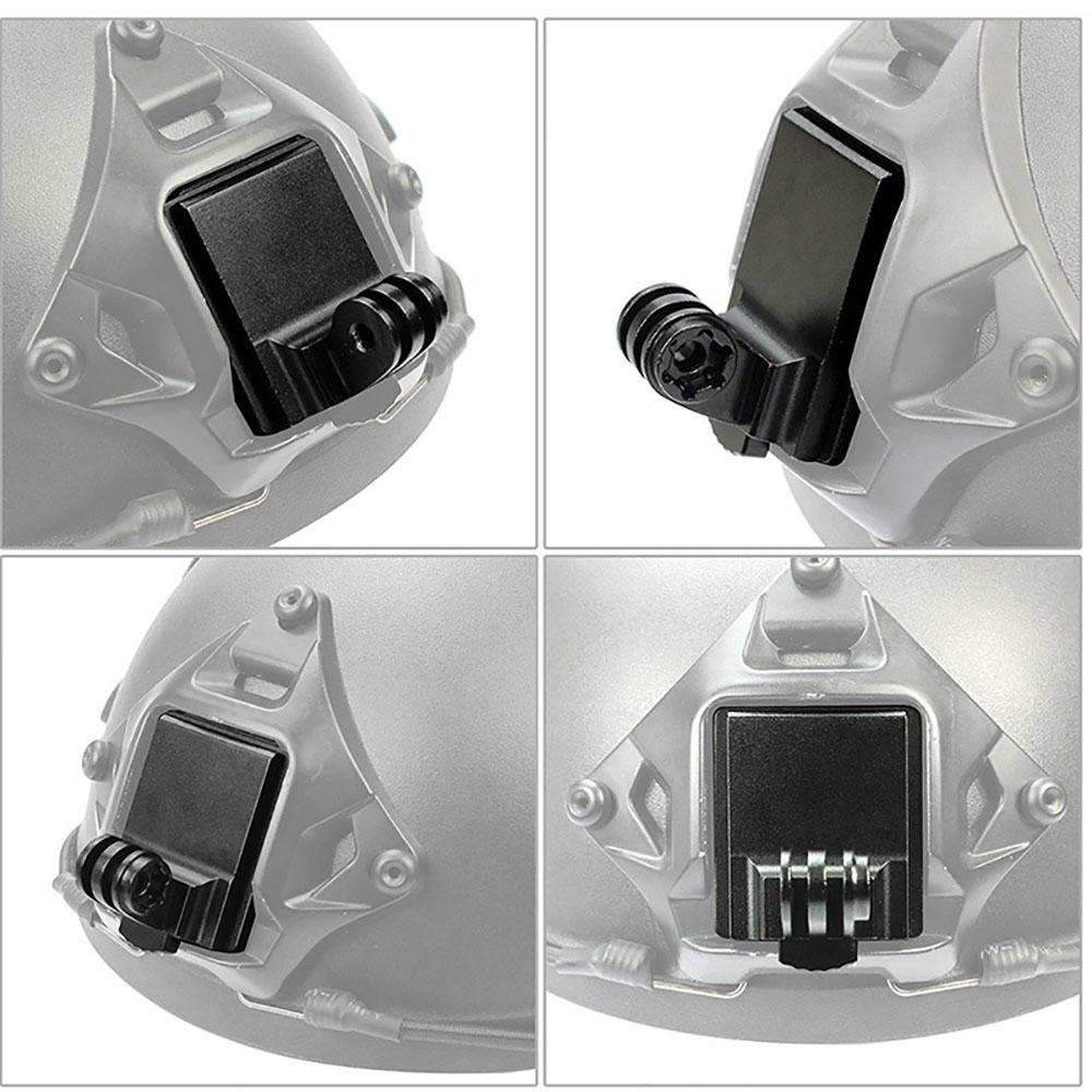 Aluminum Alloy Helmet Fixed Mount Base Holder Adapter For Gopro Hero 10 9 8 7 6