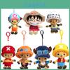Оригинальный плюшевый кулон One Piece, милый и мягкий брелок с мультяшным персонажем