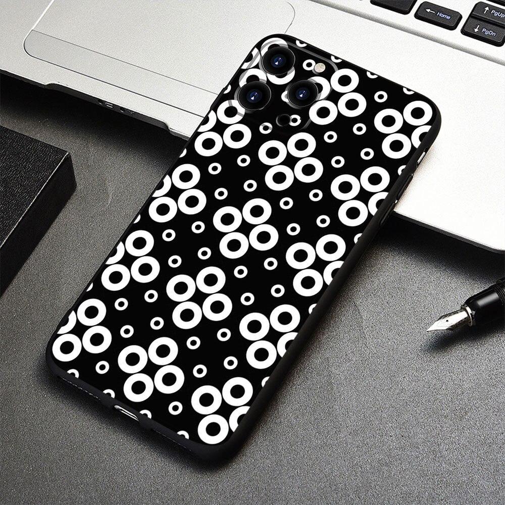 Для iPhone 7 12 14 8 Plus XR 13 Pro Max X 11 XS 5 6S 6 SE2022 5S SE2 Mini смартфон черный и белый горошек чехол для телефона