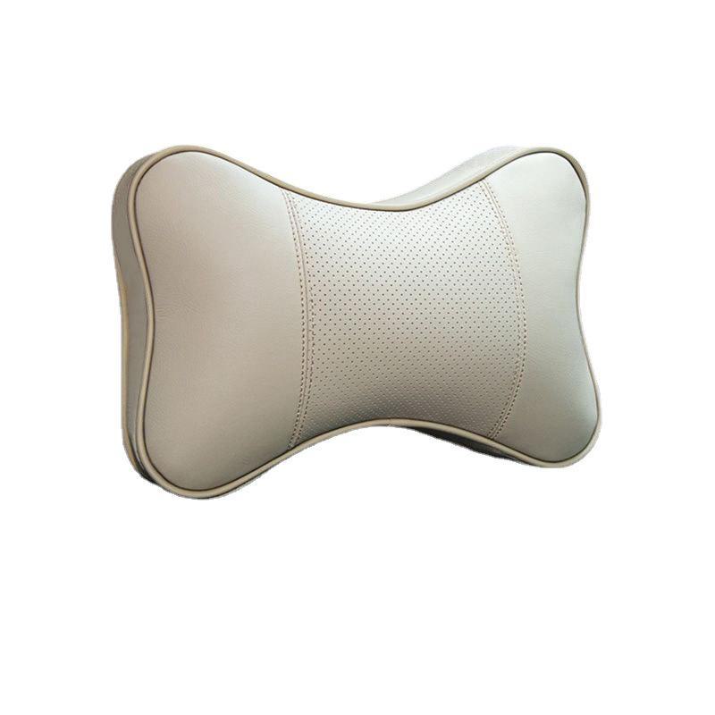 Soft Leather Car Headrest Neck Pillow for Comfortable Sleeping In the Car.