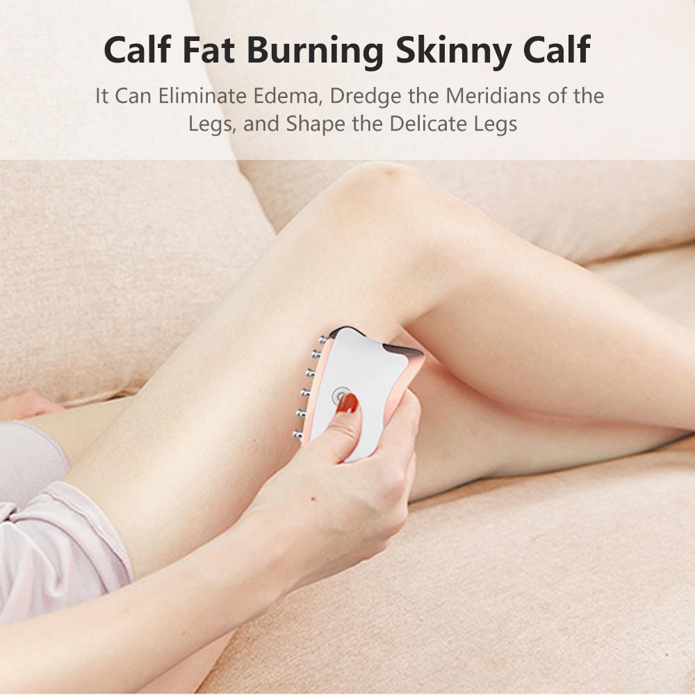 EMS микротоковая светодиодная лампа Guasha, лифтинг лица, шеи, тела, против морщин, красота, расслабляющий массажер для головы, устройство для омоложения кожи