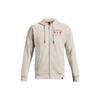 Logo Print Casual Sports Hooded Jacket Men Jackets Beige 1376051-110