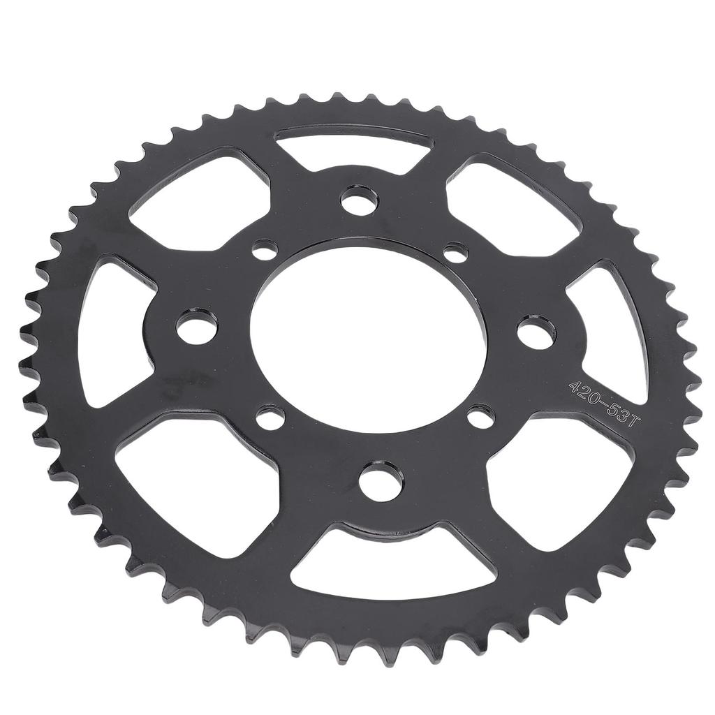 420 53T Rear Sprocket Efficient Gear Ratio Heavy Duty Steel Alloy Optimal Performance for Dirt Pit Bike 50 to 160ml