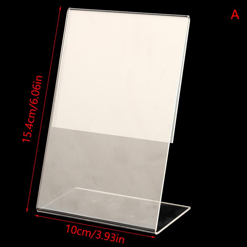 Acrylic Desktop Display Frame Table Card Sign Collection Photo Protection Holder Magnetic Album Postcard Souvenir Display Stand