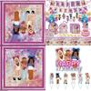 Pink Girl Gaming Theme Kids Birthday Party Tableware Set Roblox Girl Decorations Supplies