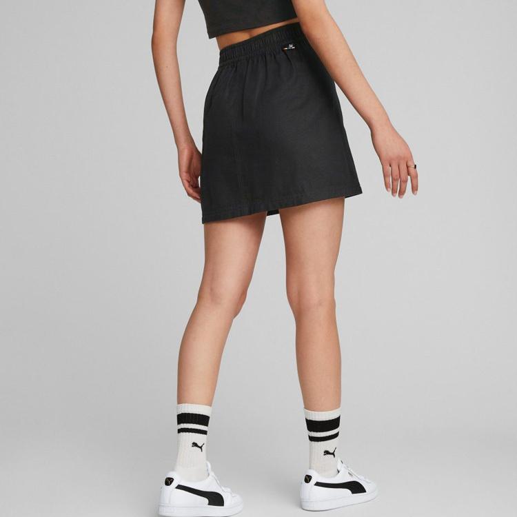 Puma Однотонная юбка А-силуэта женские юбки черные 620569-01