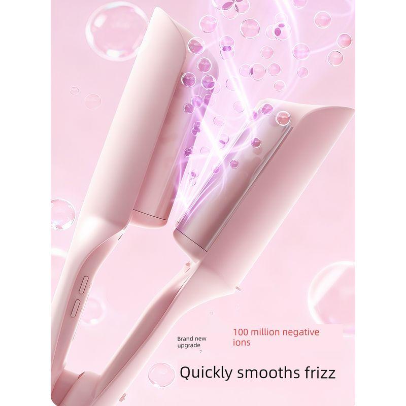 Minhuang Egg Roll Hair Curler 32mm French Water Wave Three-Tube Egg Roll Clip Long-Lasting Styling Cake Roll Magic Tool for Women