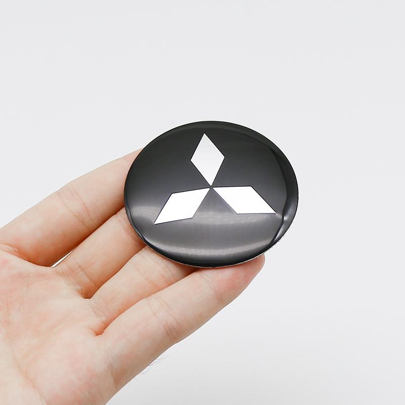 4Pcs Car Wheel Center Hub Cap Rim Cover Stickers Accessories For Mitsubishi Outlander Xl Ralliart Mirage L200 Galant Space Star
