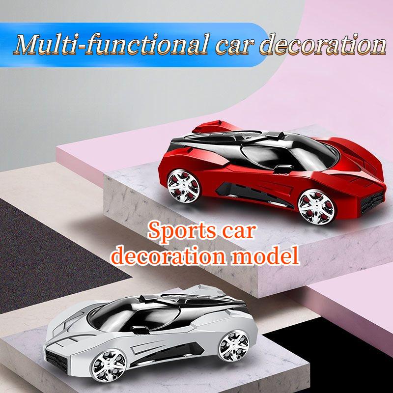 Ароматерапия для спортивного автомобиля, номерной знак для парковки, держатель для телефона 3 в 1, вращающиеся украшения, приборная панель автомобиля, поворотная гоночная модель, декор