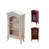 Useful Three-dimensional Decorative Wood 1:12 Miniature Wooden Wine Cabinet Model for Gift Dollhouse Furniture