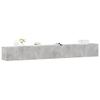 vidaXL 3-tlg. TV-Schrank-Set Betongrau Holzwerkstoff