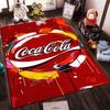Логотип Coca-Cola с ярким абстрактным дизайном. Нескользящий коврик, подходящий для диванов в гостиной и спальне.