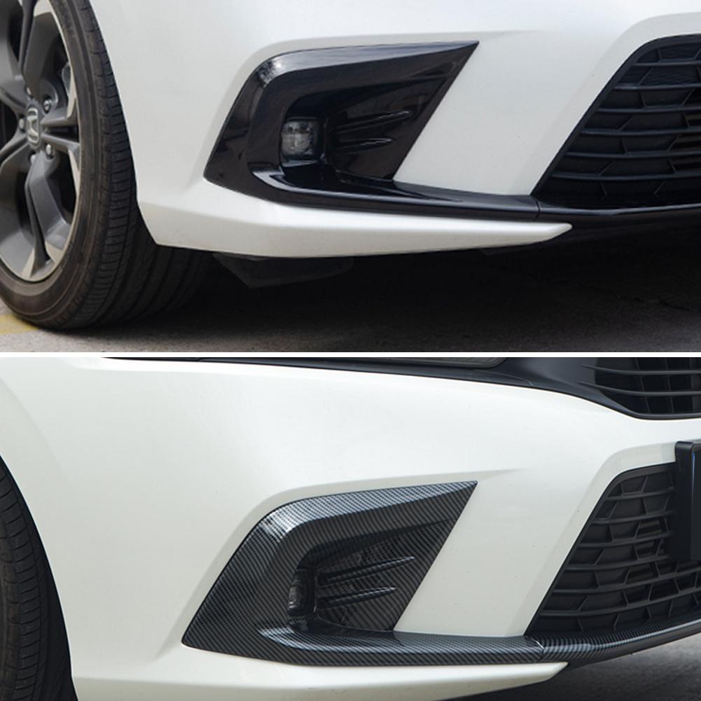 2 шт. передние противотуманные фары автомобиля, крышка лампы, накладка на бампер, протектор, украшение, стиль для Honda Civic 11th Gen 2022