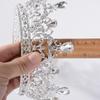 Baroque Round Crown Tiara Bride Wedding Dress Accessories Atmospheric Wedding Crown