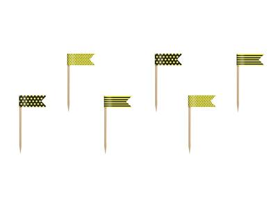 Bee Flags On a Pick 6 Pcs