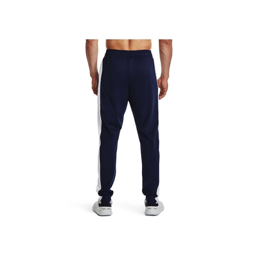 Under Armour Brawler Color Block Letter Print Training Knit Pants Men Bottoms Dark-Blue 1366213-410