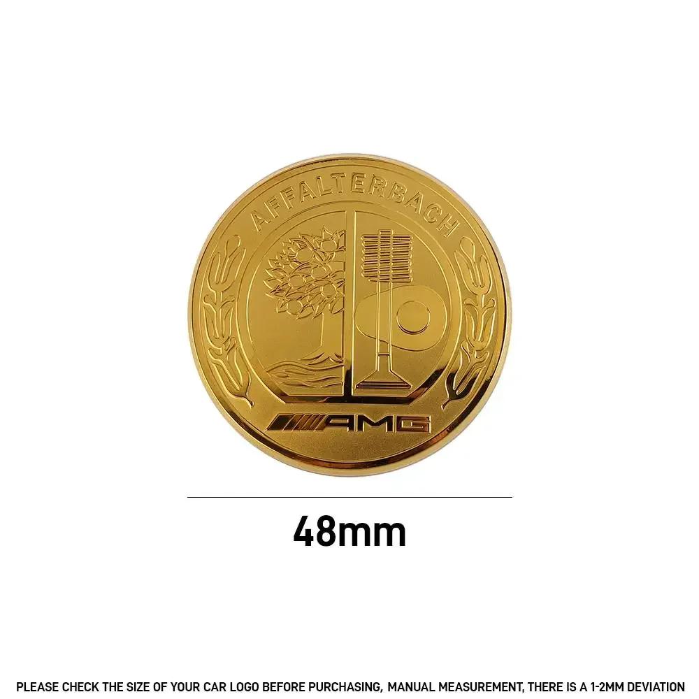 ETU4 For Benz AMG Car Steering Wheel Center Emblem Sticker Badge Decoration Cover for Mercedes Benz W204 W205 W211 Amg W212 W213 W218