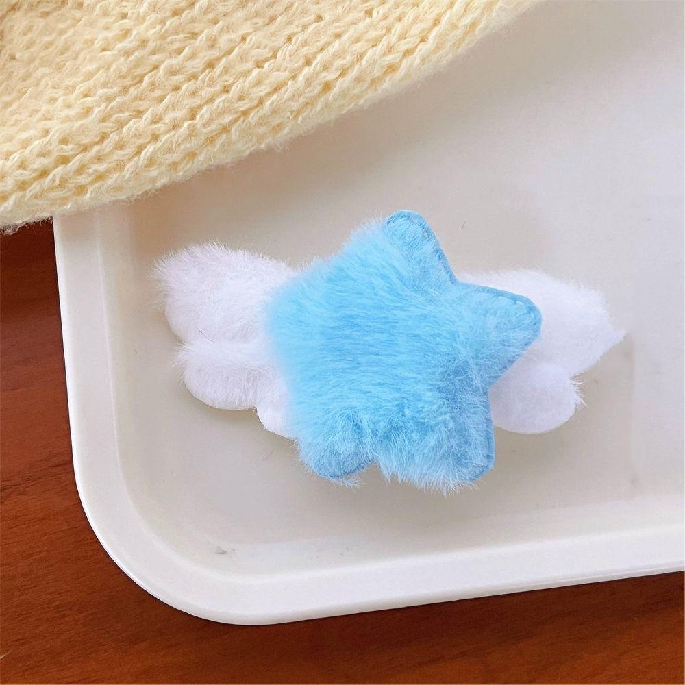 Украшения Плюшевые BB Заколки для волос Минималистский стиль Милые пушистые заколки Плюшевая звезда Заколка для волос Дамы