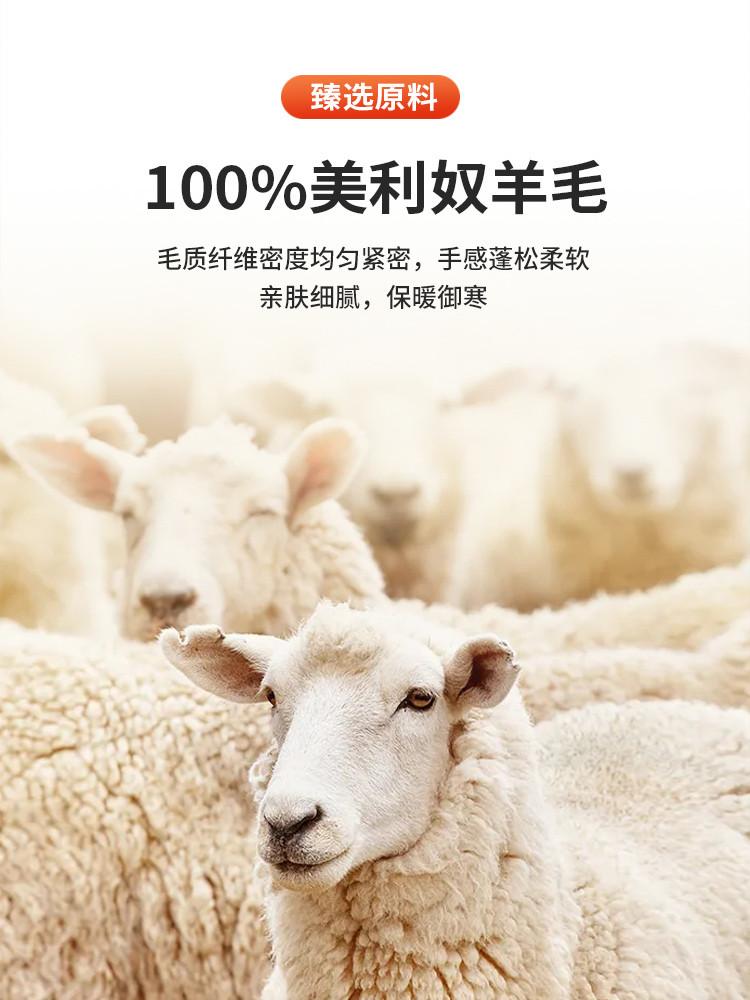 100% Sheep Wool Light Luxury Simple Thick Warm Wool Sweater for Men