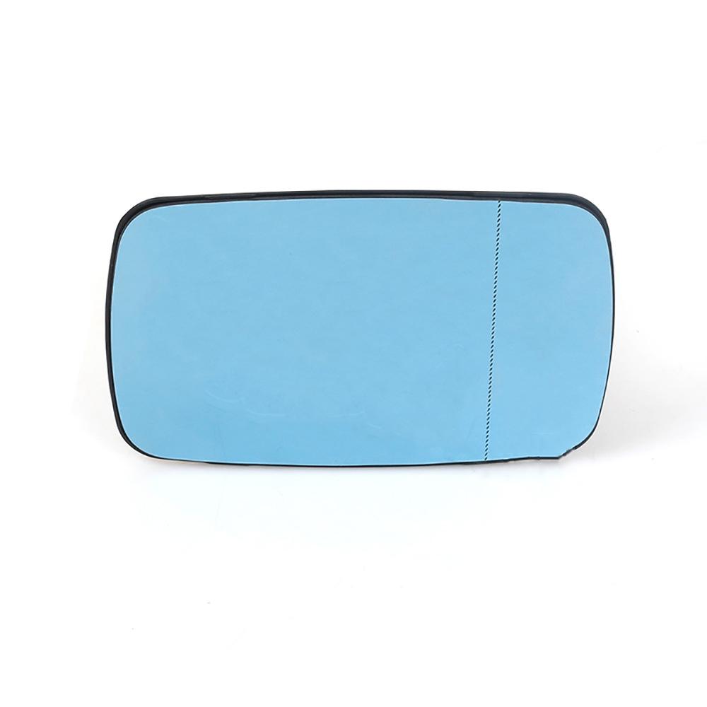Зеркальное стекло бокового вида для BMW E46 320i 330i 325 Синее тонированное с держателем Подогреваемое Л+П 2 шт.
