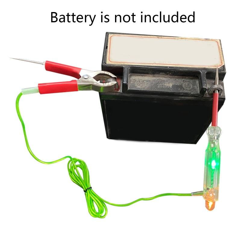 3В-24В Длинная ручка-тестер электрического напряжения, ручка-зонд, зажим, лампочка, инструмент для обслуживания автомобиля для автомобиля, лодки