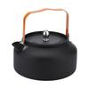 Portable Camping Kettle 1.6L Outdoor Teapot Kettle Coffee Pot 304 Stainless Steel Water Pot Campfire Kettle Camping Accessories