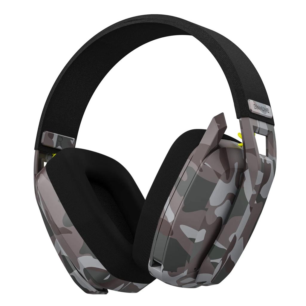 BINNUNE BW06 Беспроводная игровая гарнитура 2,4 ГГц Bluetooth с микрофоном для PS5 PS4 PC Mac Playstation Беспроводная игровая гарнитура с микрофоном