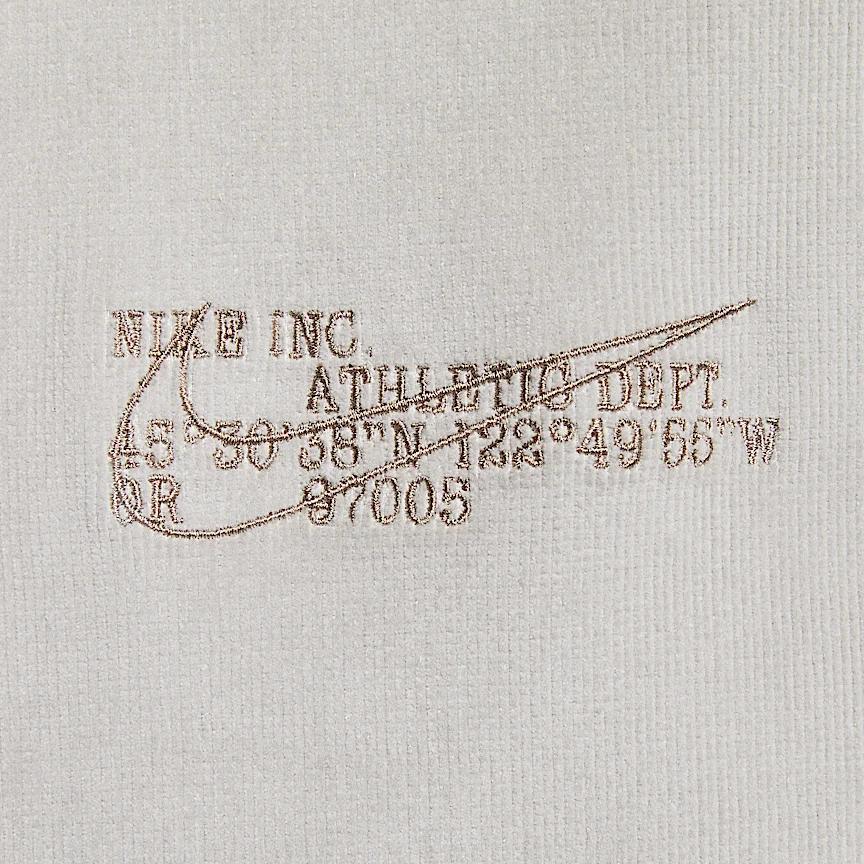 Nike Куртка М Харрингтон Вельветовая Серия Баскетбол Удобная Мягкая Стильная Куртка с Воротником Мужская Куртка Светло-серая HV4774009