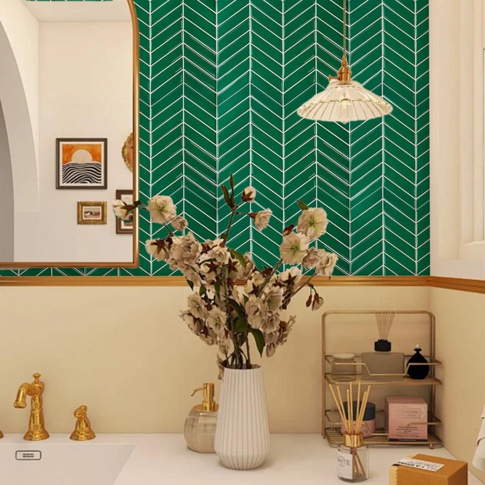 Самоклеящаяся плитка-наклейка для фартука 10" x 10" Обои-плитка для кухни ванной