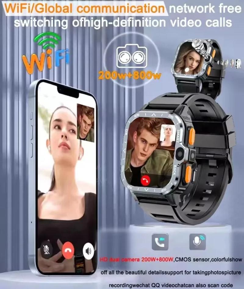 2026 Новые 4G Смарт-часы Поддержка SIM-карты Google GPS NFC HD Двойная камера Android Смарт-часы WIFI Беспроводной Быстрый Доступ в Интернет